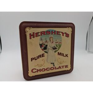 Vintage Hershey's Pure Milk Chocolate Tin 1992‎ Collectible Tin Storage Box